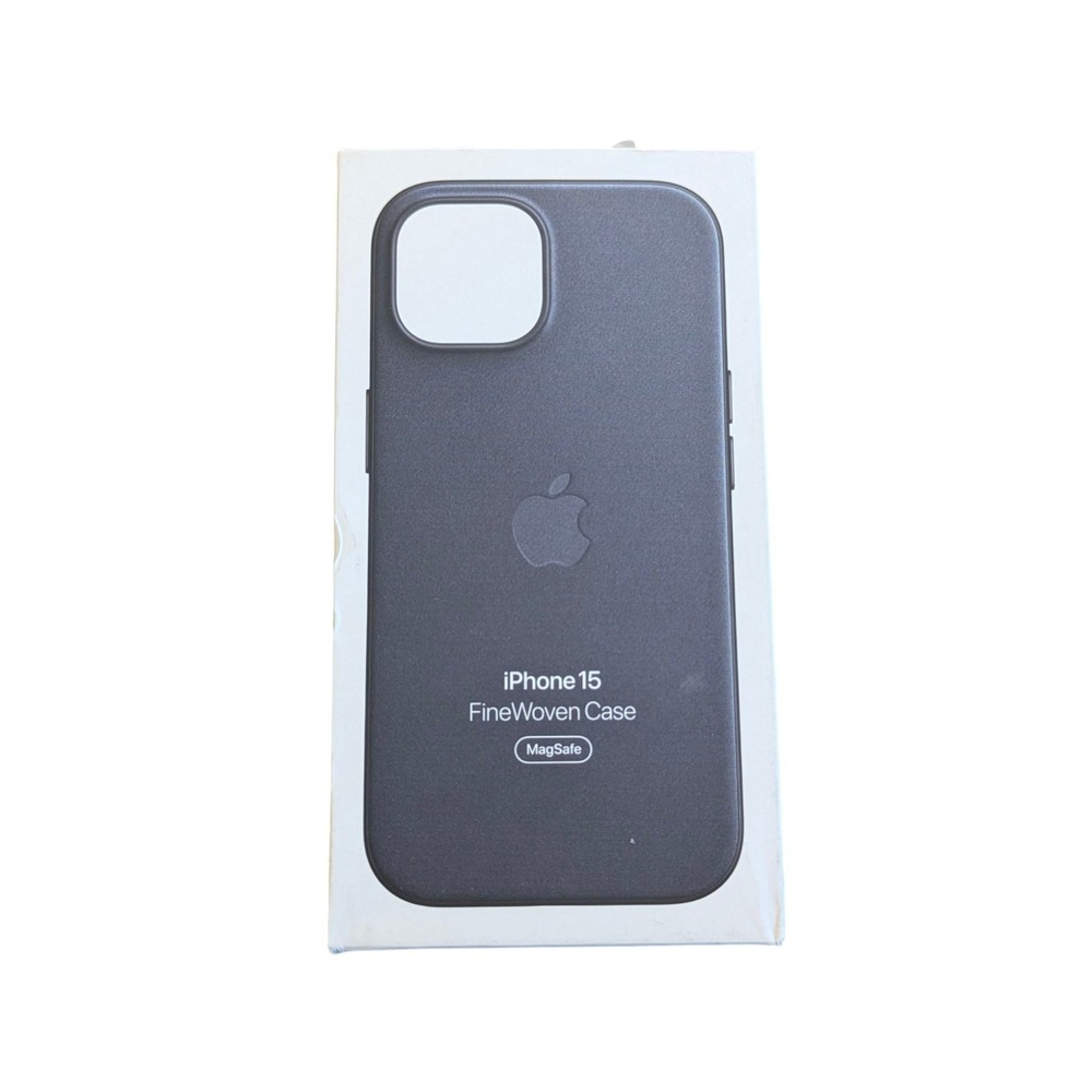 E3. OEM Apple FineWoven Case with MagSafe for iPhone 15 - Black